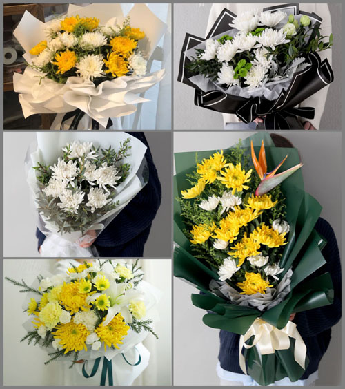 四川达州通川区双龙镇白事花束代送